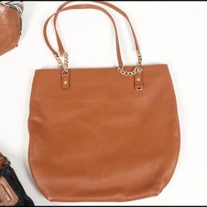 Michael Kors Tan Leather Bag / Small Tote